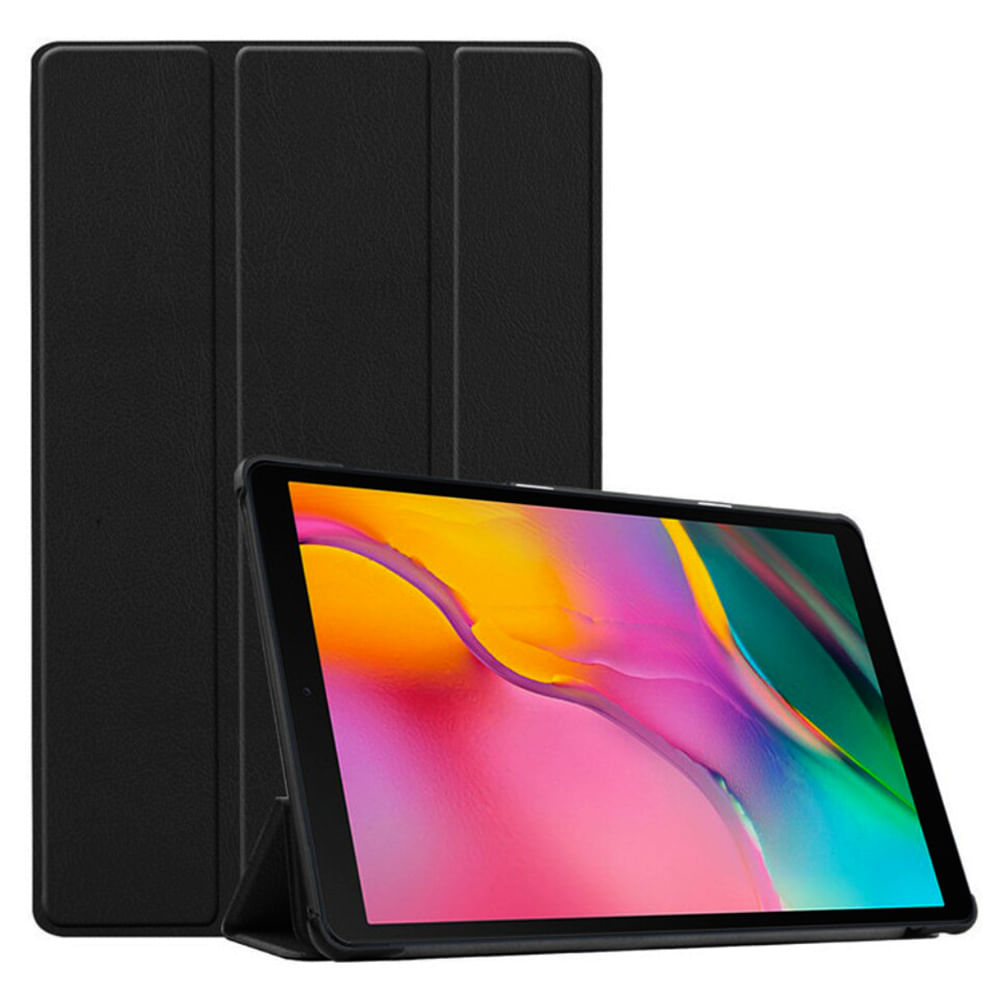 Funda para Samsung Galaxy Tab A8 Flipcover Imantado Negro Resistente a Caidas y Golpes