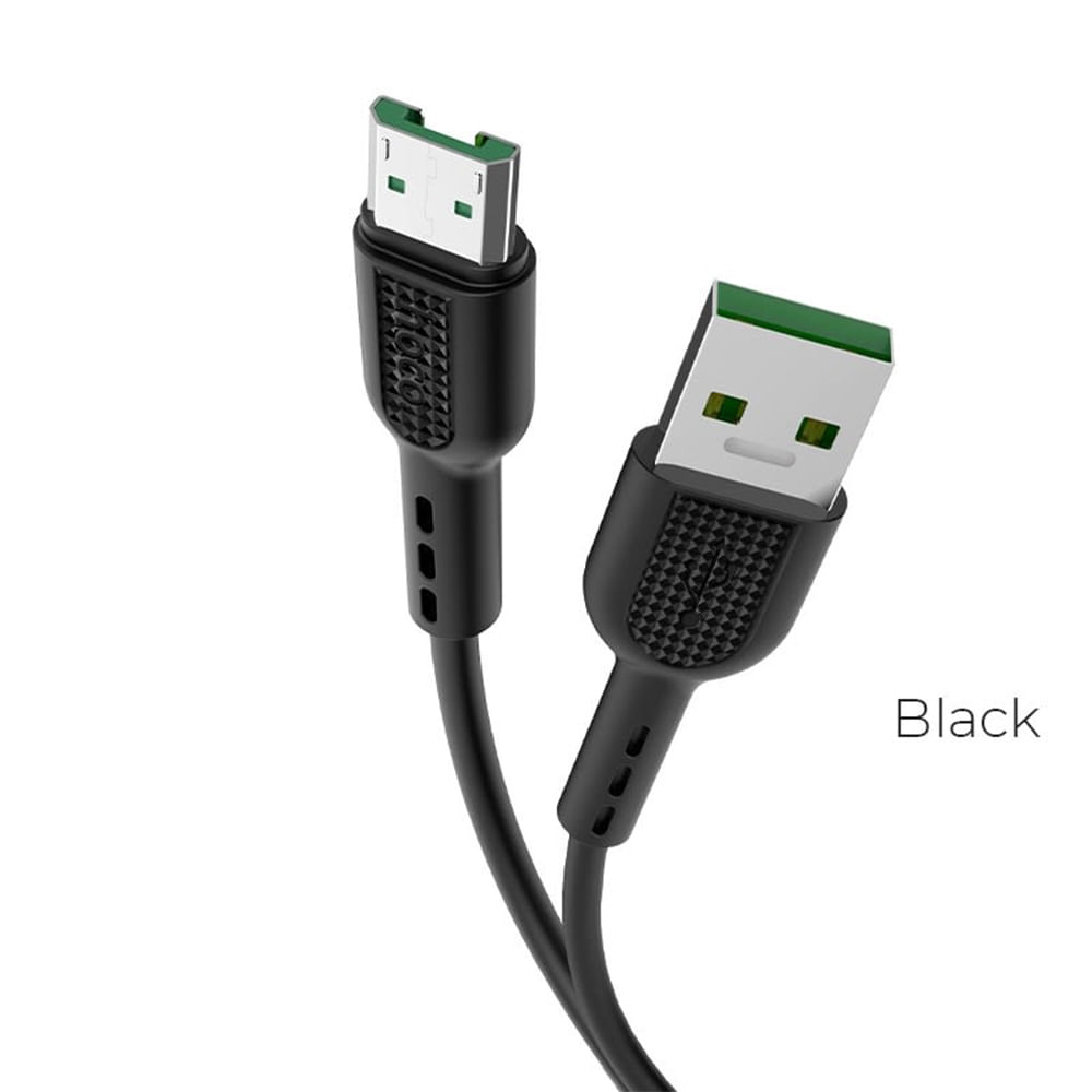 Cable USB A Micro USB V8 1m Hoco X33 Negro De Calidad y Durabilidad
