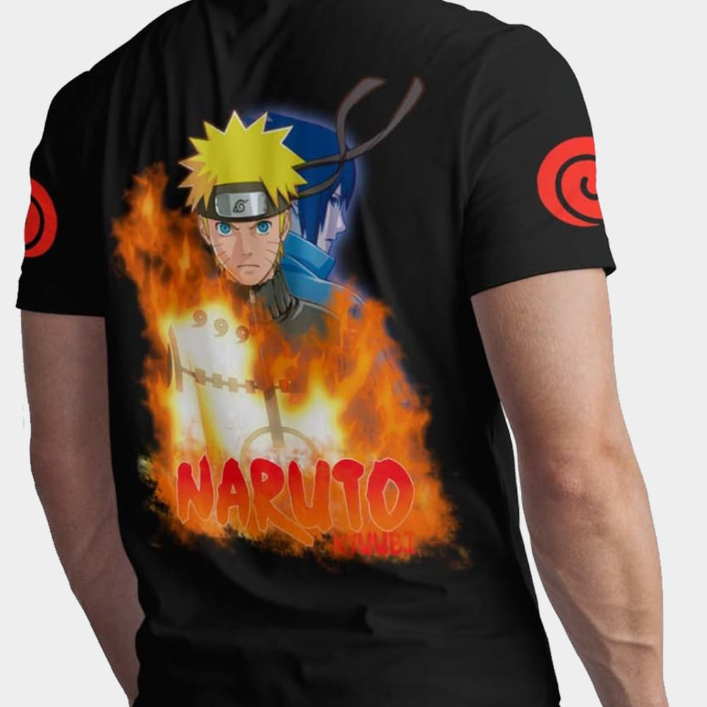 Polo Negro Anime Naruto