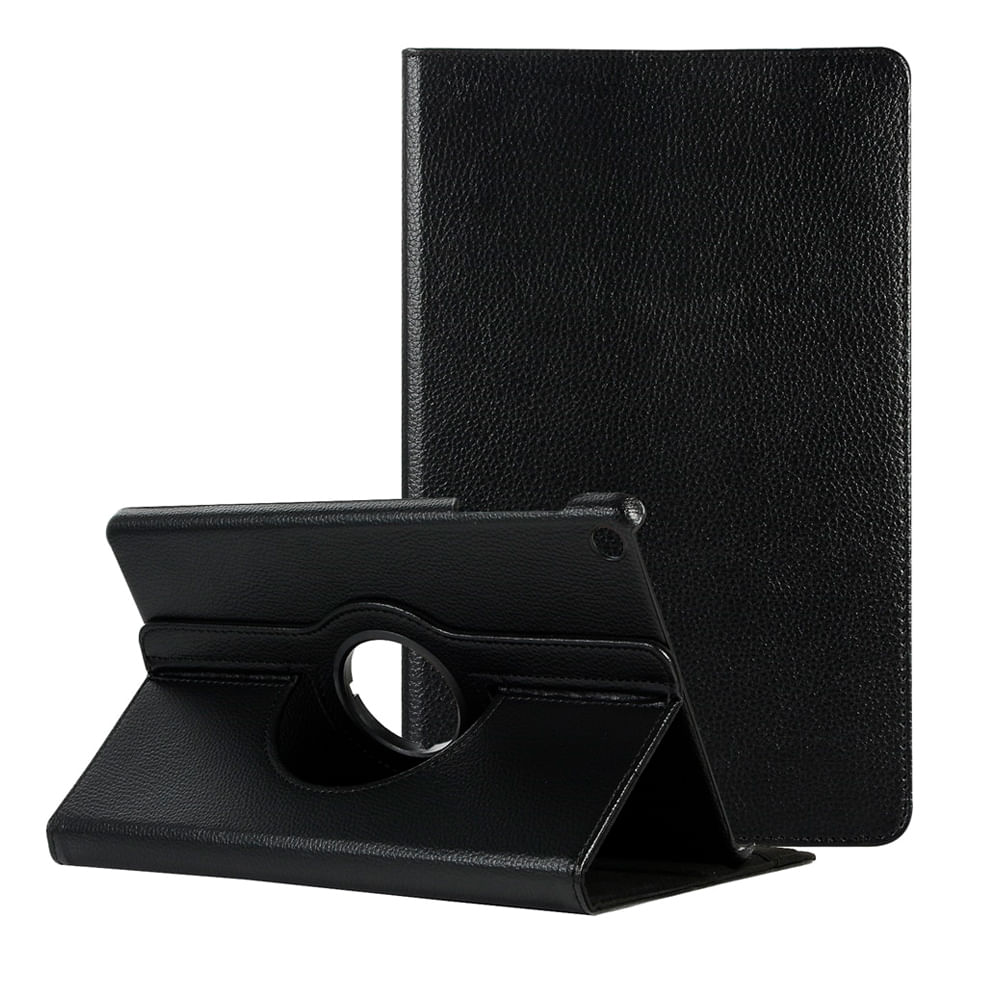 Funda para Huawei MediaPad T5 10.1" Giratorio Color Negro Resistente a Caídas y Golpes