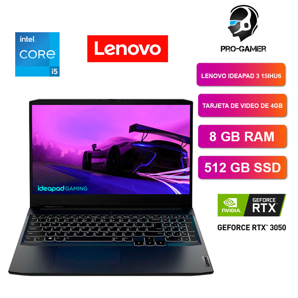 Laptop Gamer Gaming Lenovo Ideapad 3 15ihu6 15.6" Fhd Ips Core I5-11320h 82K101BMLM Precio Calidad