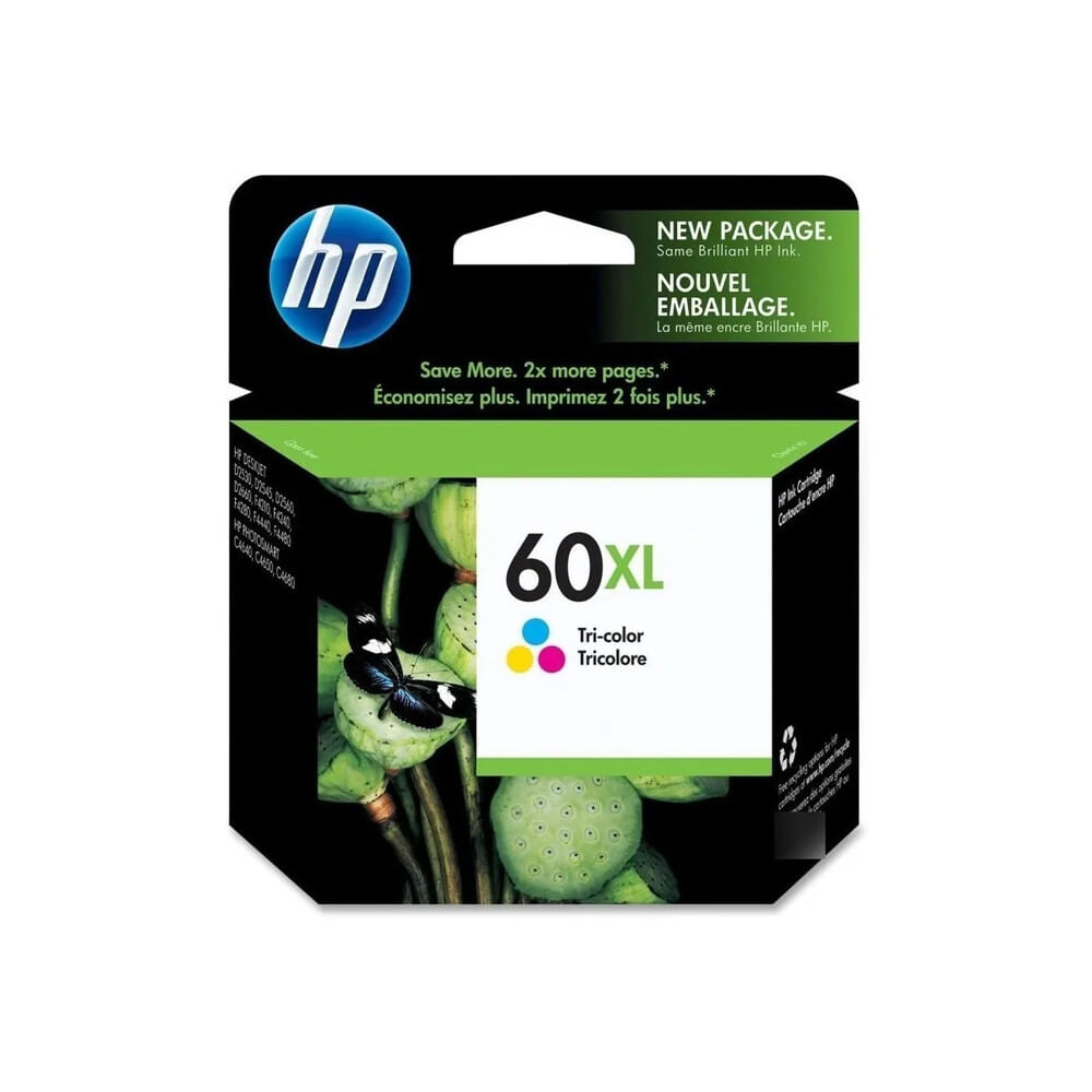 Cartucho de Tinta Hp 60Xl Tricolor CC644W