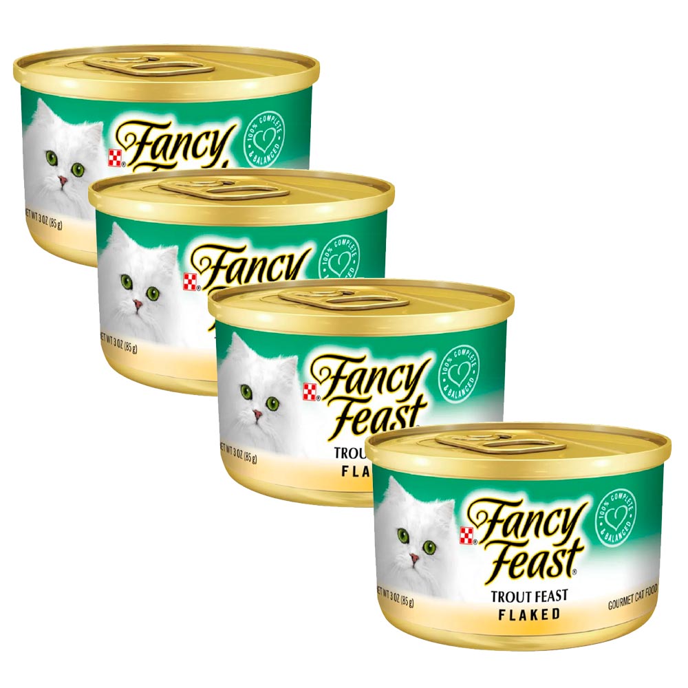 Pack Comida para Gatos FANCY FEAST Tartare Trucha Lata 85g x4un