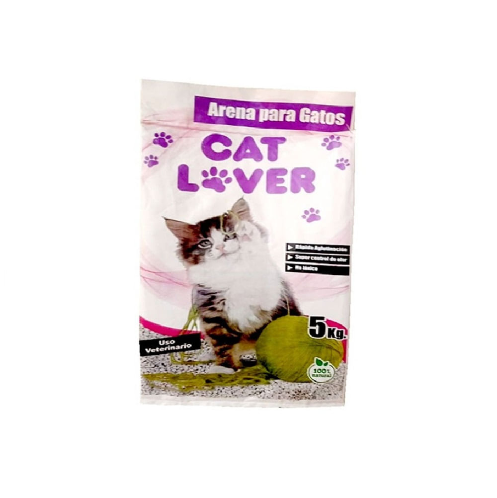 Arena Sanitaria Fina Cat Lover Aromatizada 5 kilogramos