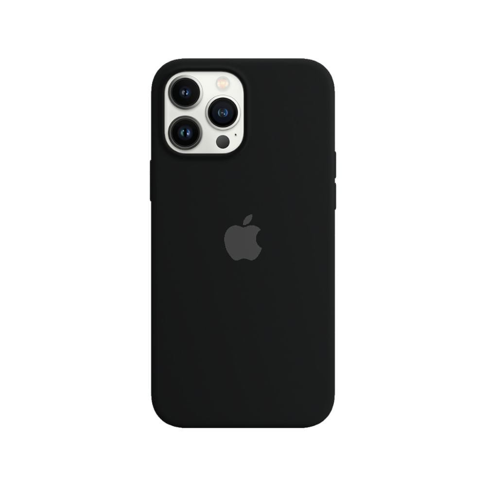 Case para iPhone 13 Pro Max de Silicona Negro Oscuro
