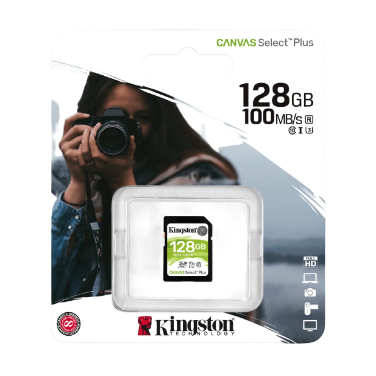 Kingston Sds2/128Gb Canvas Select Tarjeta De Memoria