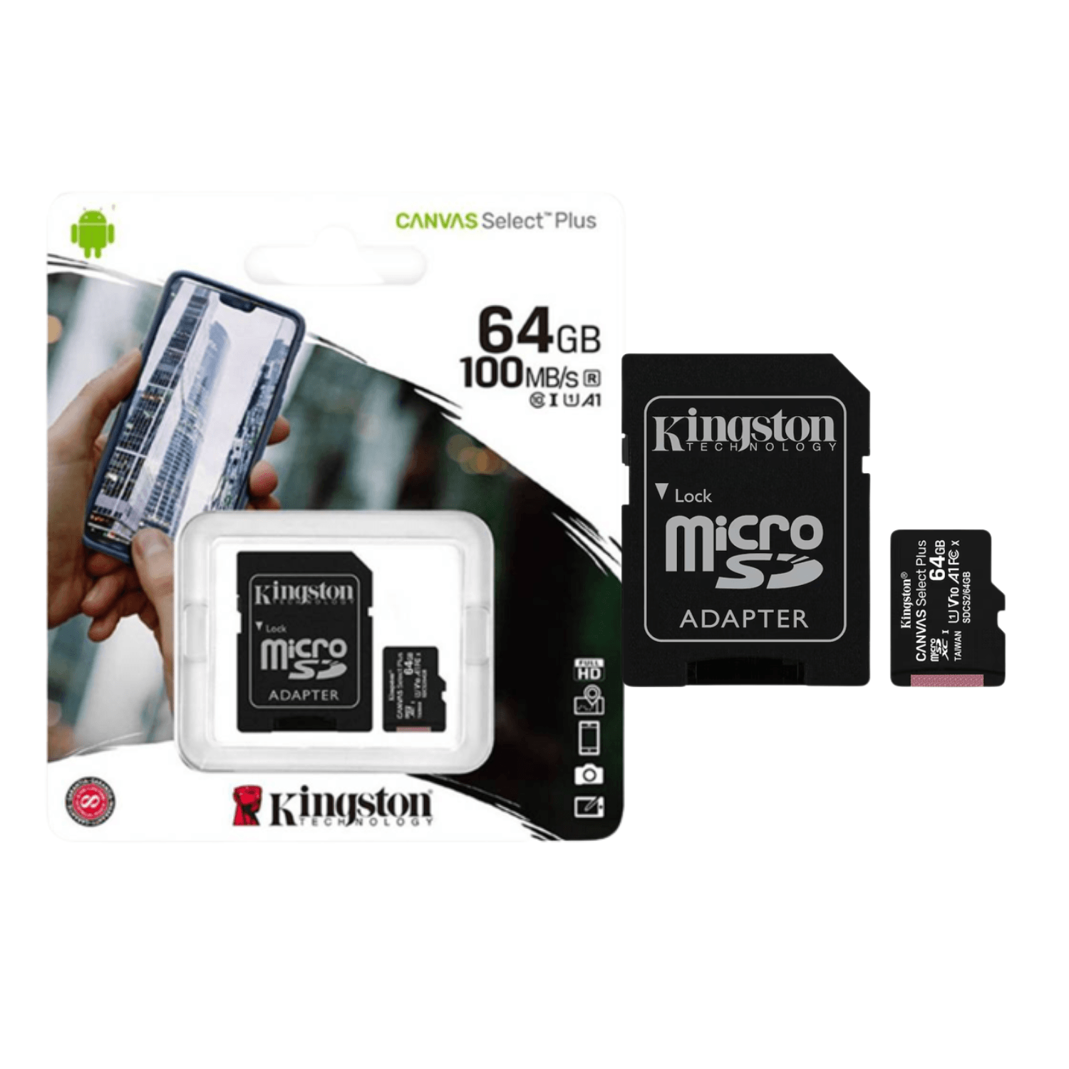 Tarjeta De Memoria Kingston Canvas Select Sdcs2/64Gb