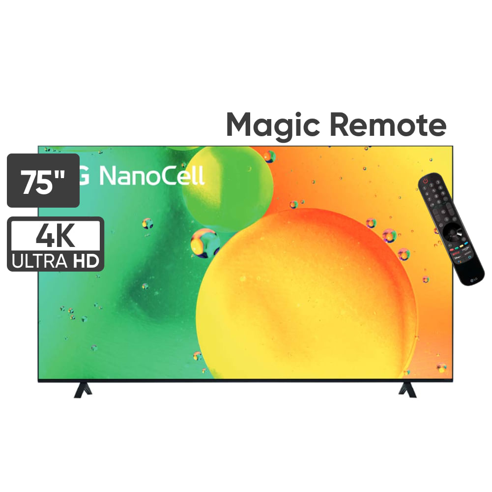 Televisor LG NanoCell 75" UHD 4K ThinQ AI 75NANO75SQA