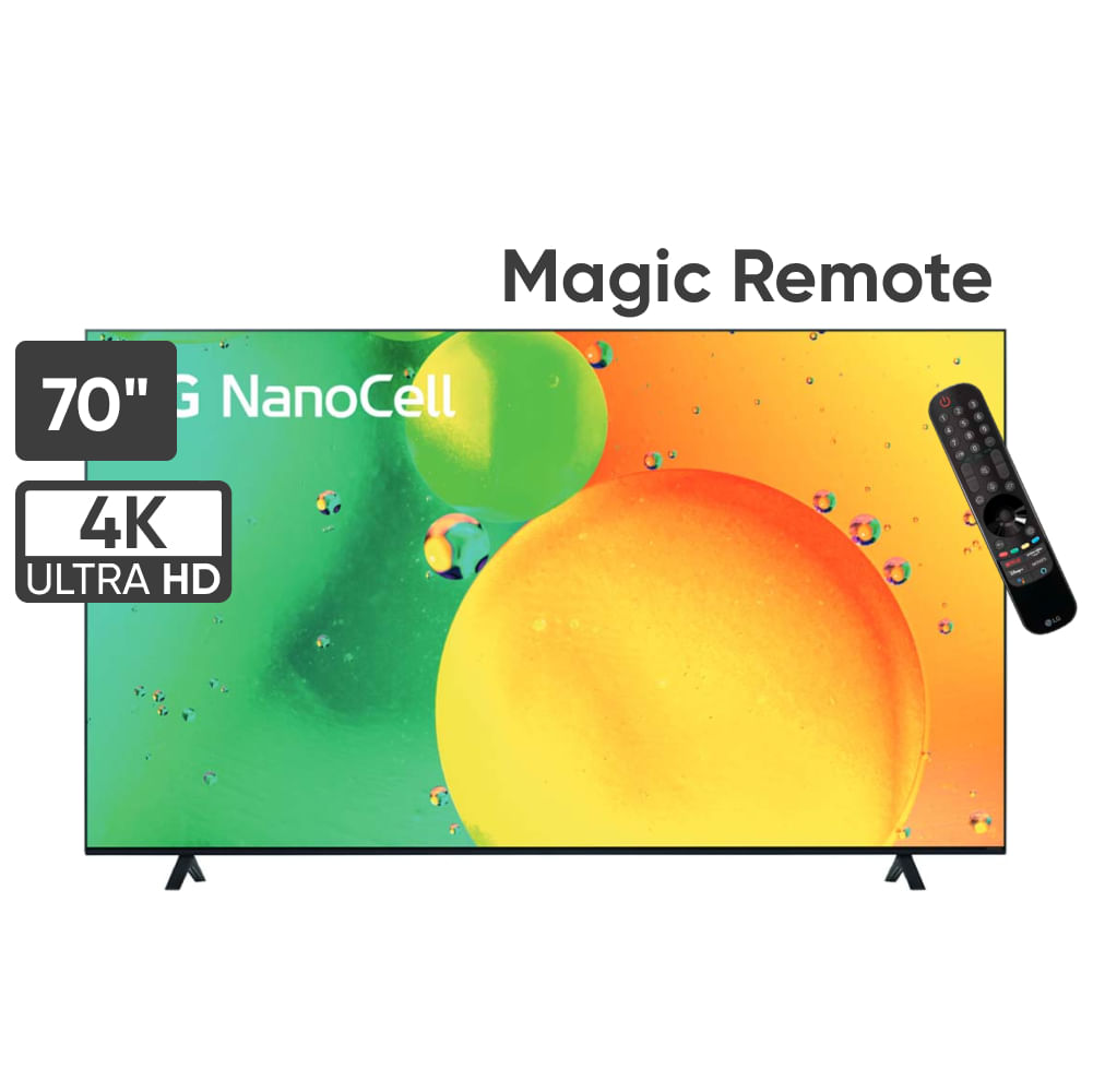 Televisor LG NanoCell 70" UHD 4K ThinQ AI 70NANO75SQA
