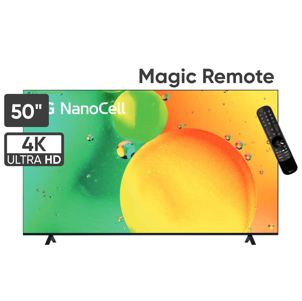 Televisor LG NanoCell 50" UHD 4K ThinQ AI 50NANO75SQA