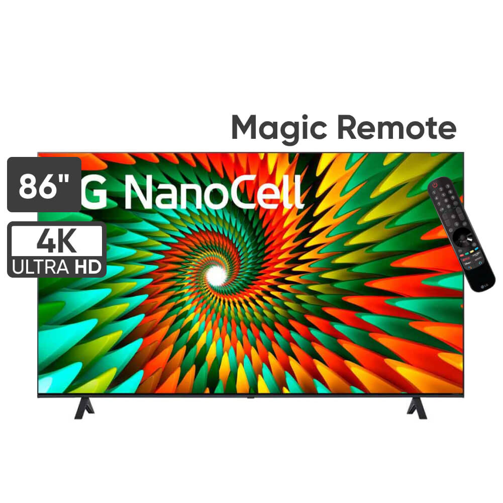 Televisor LG NanoCell 86" UHD 4K ThinQ AI 86NANO77SRA (2023)