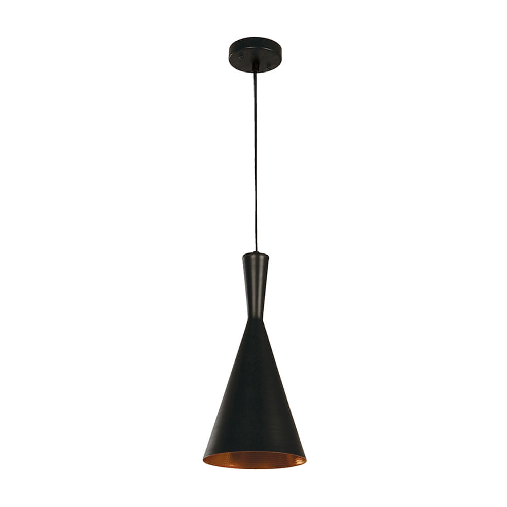 Lámpara Colgante 1 luz E27 60w Metal Negro Designers-Modern