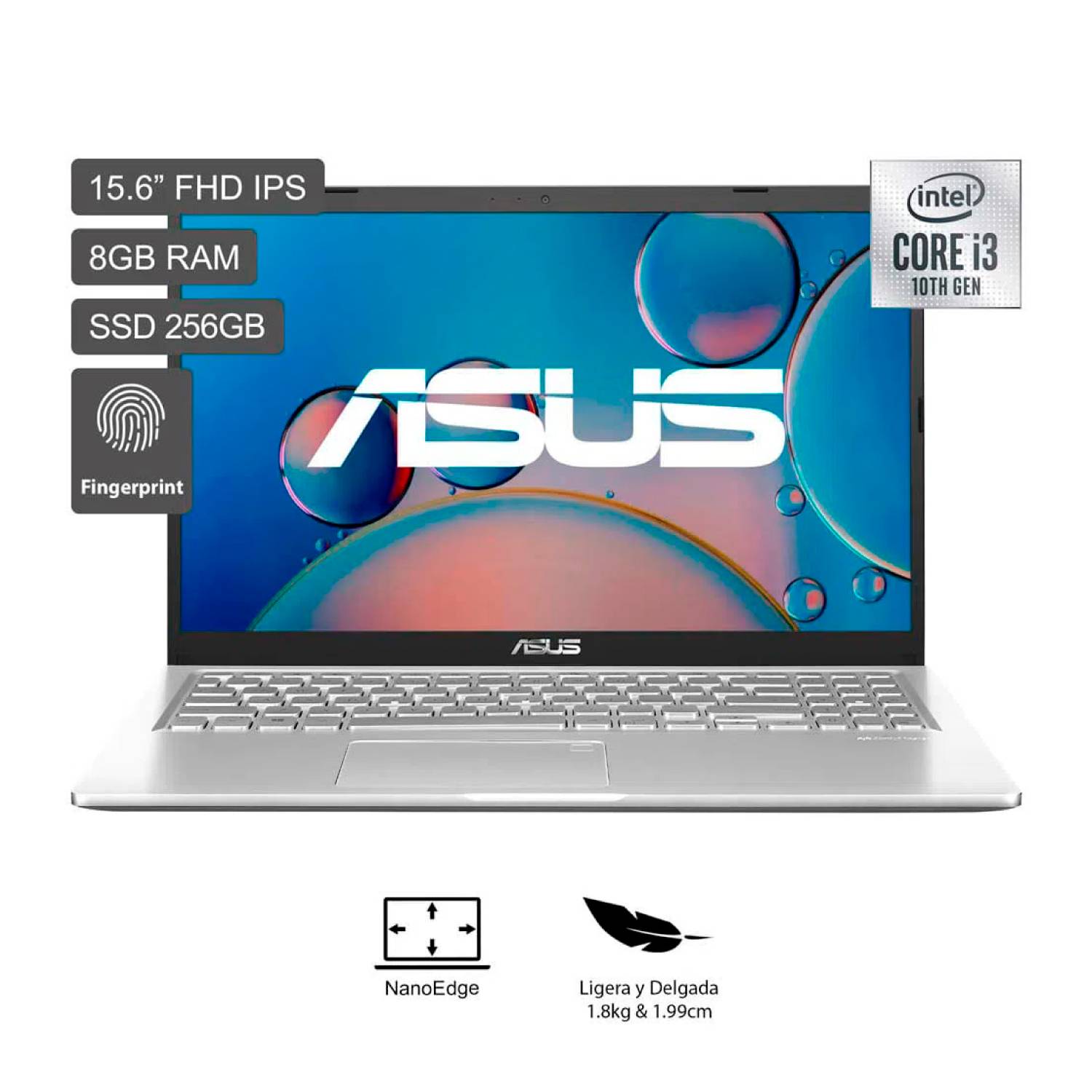 Laptop ASUS X515JA 15.6 Intel Core i3 8GB 256GB SSD