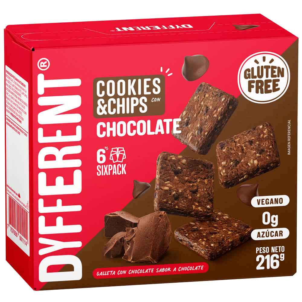 Cookies & Chips DYFFERENT con Chocolate Caja 216g