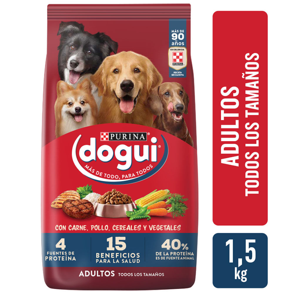Alimento para Perros DOGUI Adulto Todas las Razas Bolsa 1.5Kg