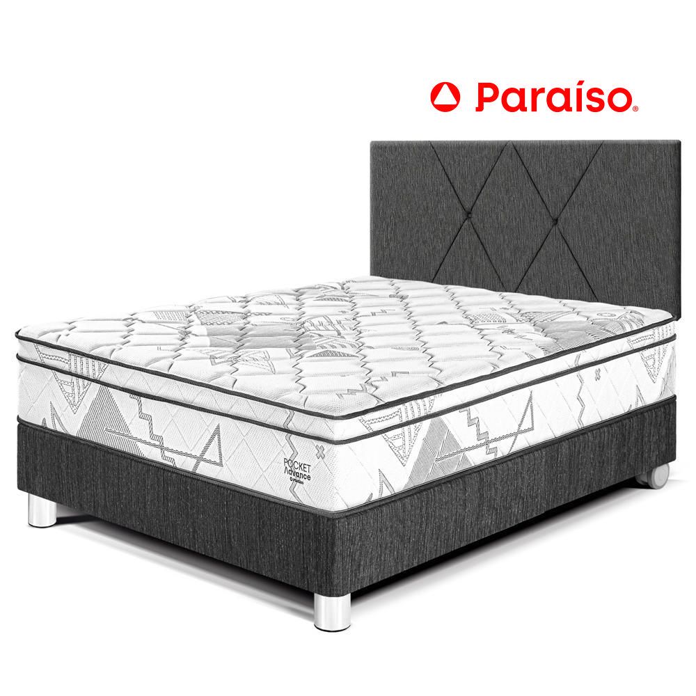 Dormitorio Pocket Advance 1.5 Plazas Cabecera Loft Charcoal