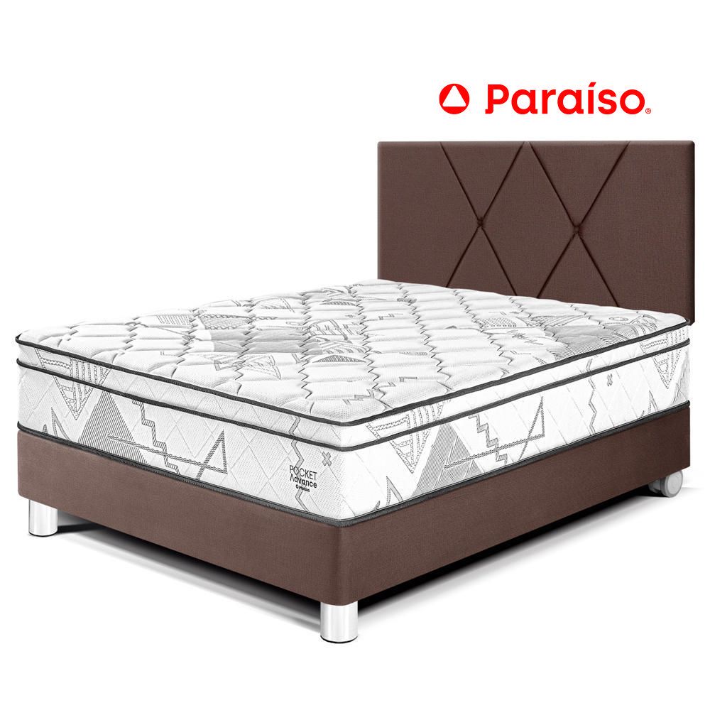 Dormitorio Pocket Advance 1.5 Plazas Cabecera Loft Chocolate