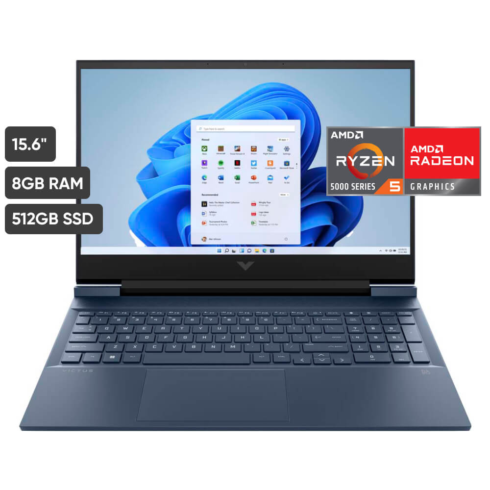 Laptop Gamer HP 15-FB0128LA 15.6" AMD Ryzen 5 (5000 series) 8GB 512GB SSD