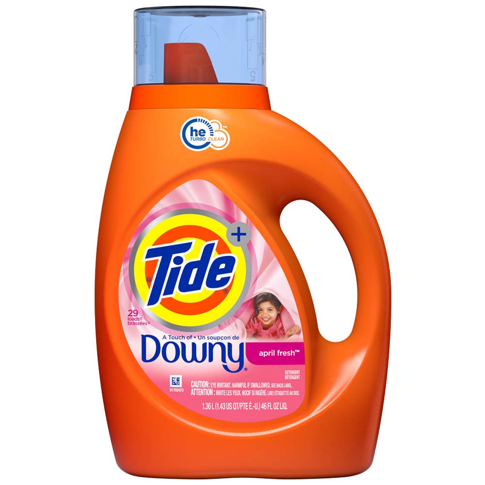 Detergente Líquido TIDE Downy Fresco Abril Frasco 1.36L