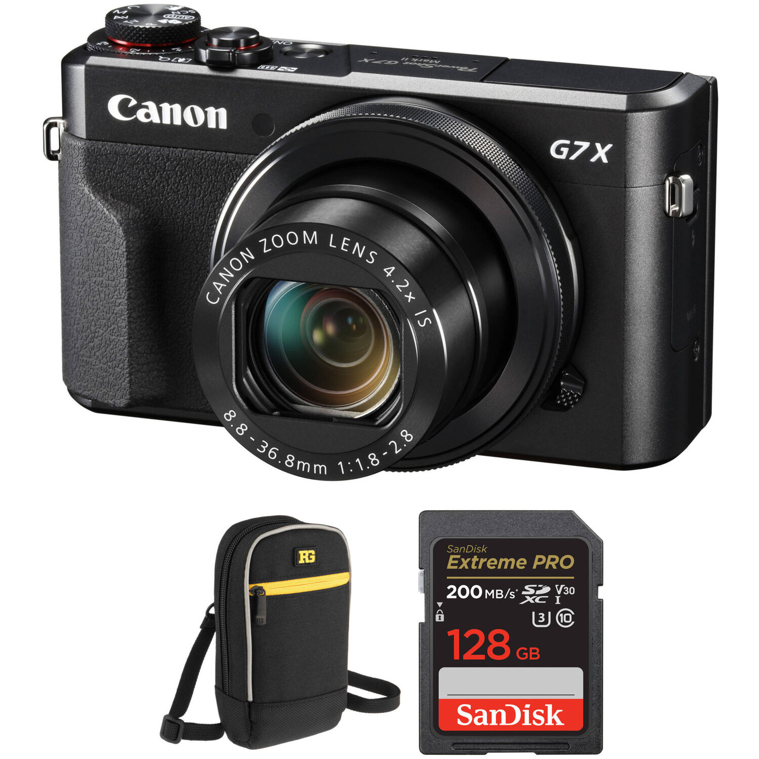 Cámara Digital Canon Powershot G7 X Mark Ii con Kit de Accesorios