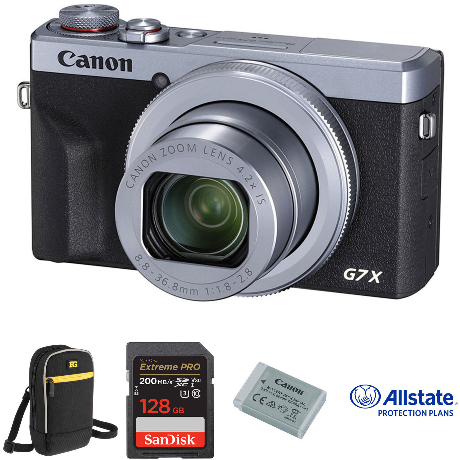 Cámara Digital Canon Powershot G7 X Mark Iii Deluxe Kit Plateado