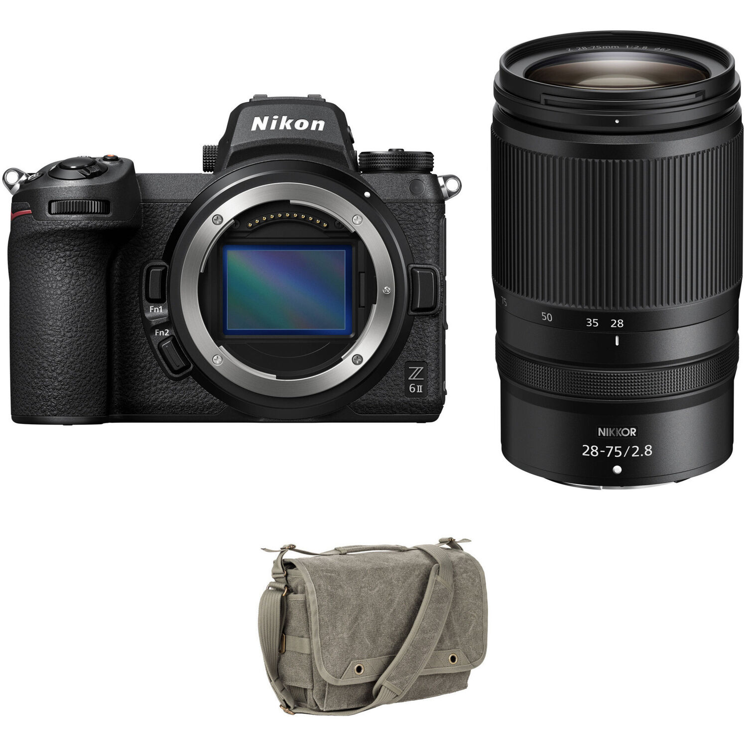 Cámara Mirrorless Nikon Z6 Ii con Lente 28 75Mm F 2.8 y Kit de Bolsa