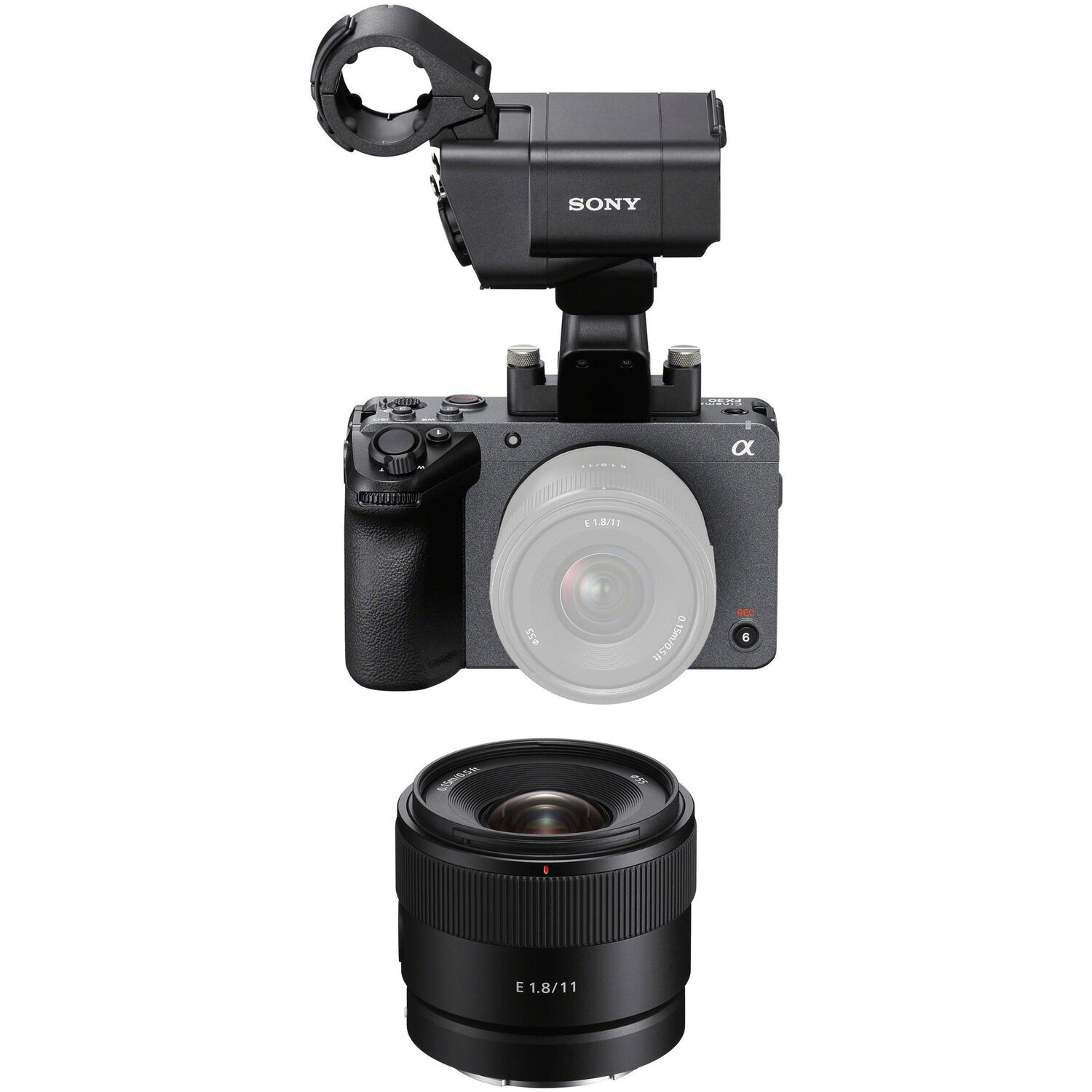 Cámara Digital Sony Fx30 con Unidad para Agarre Xlr y Kit de Lente de 11Mm