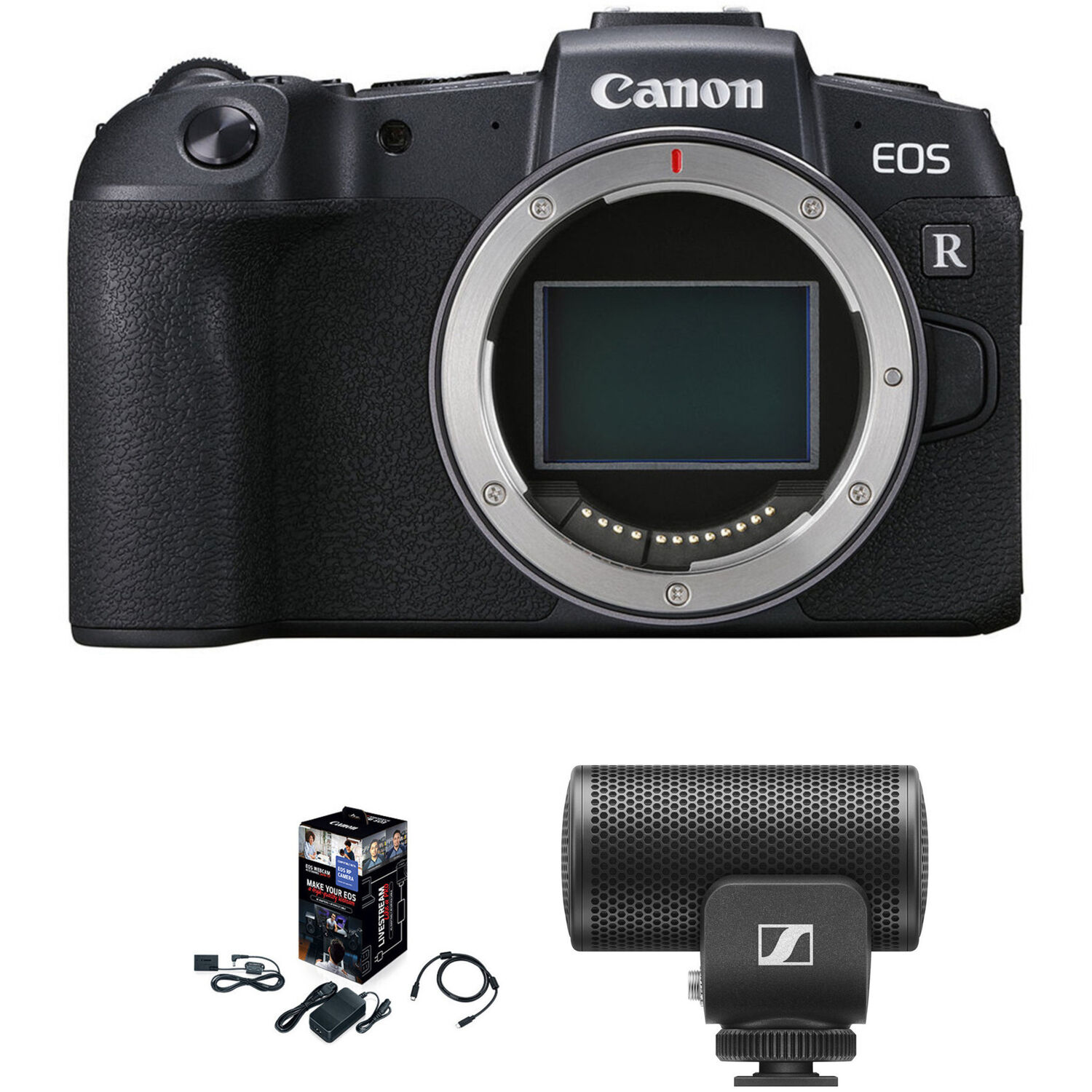 Kit de Inicio para Cámara Réflex Canon Eos Rp Mirrorless con Micrófono y Webcam
