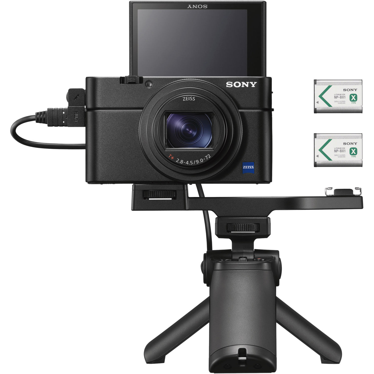 Cámara Digital Sony Cyber Shot Dsc Rx100 Vii con Kit de Agarre para Disparos