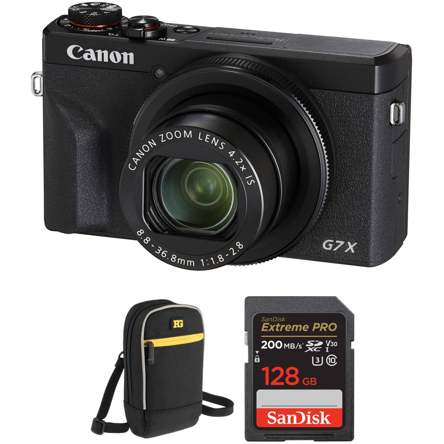 Cámara Digital Canon Powershot G7 X Mark Iii con Kit de Accesorios Negro
