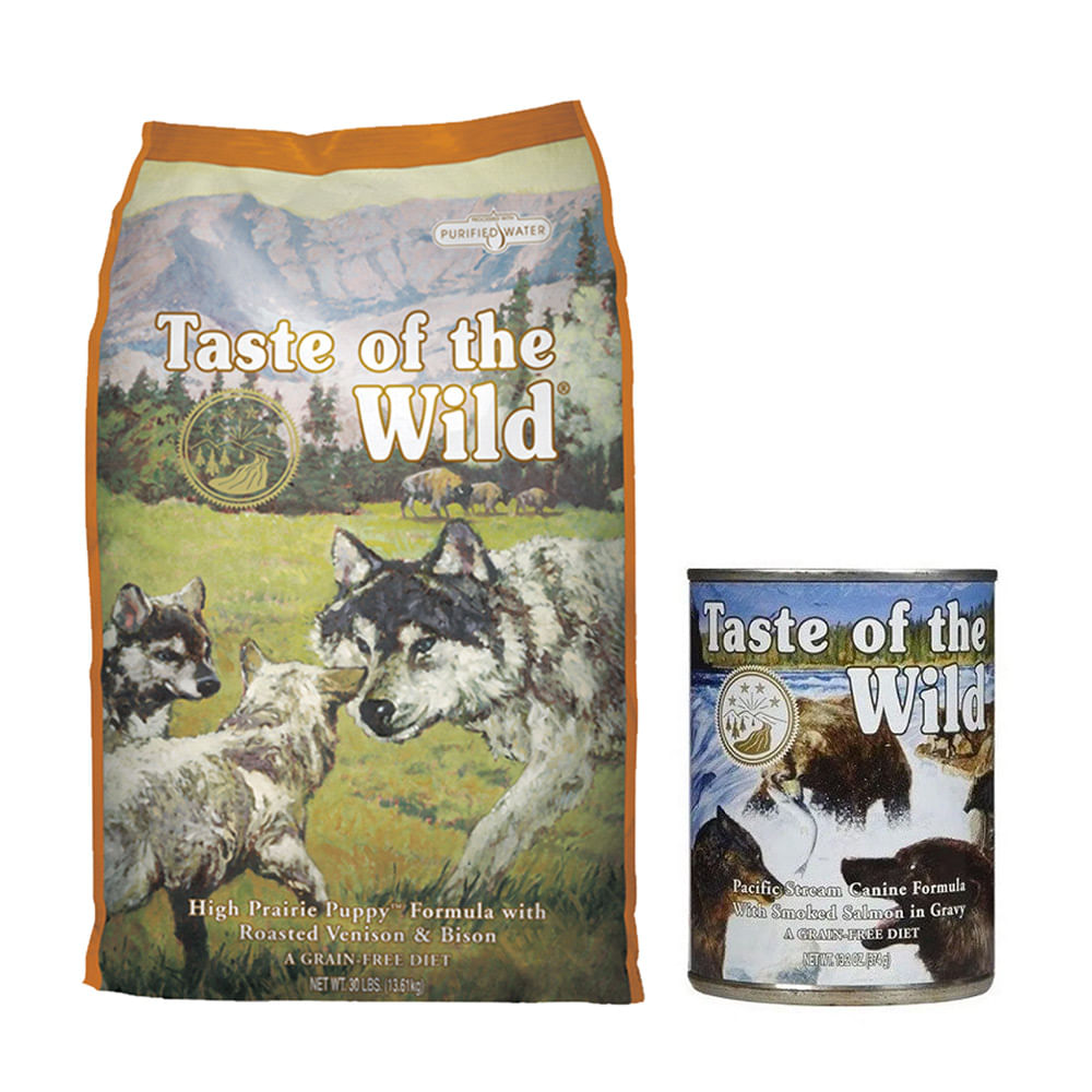 Comida Taste Of Wild Prairie Puppy Bisonte Y Venado12Kg+Pate