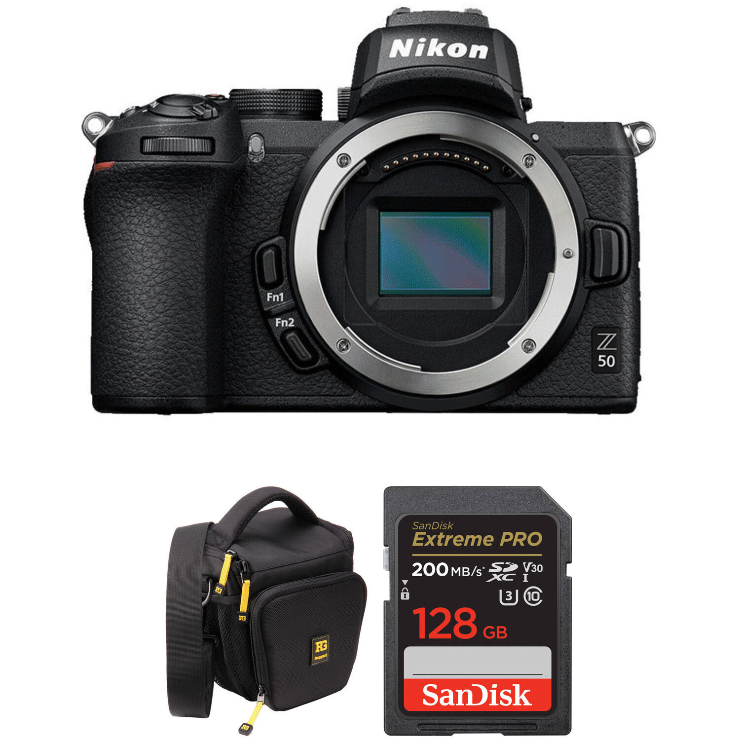 Cámara sin Espejo Nikon Z50 con Kit de Accesorios