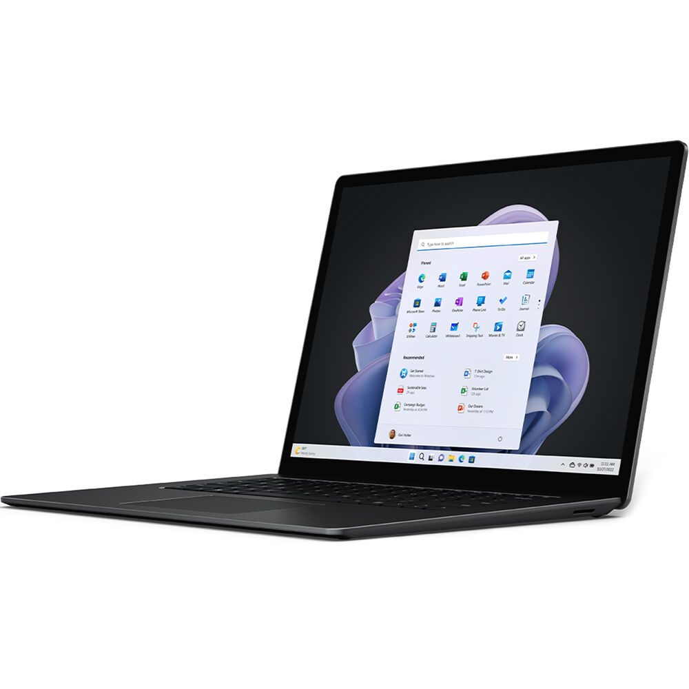 Portátil Microsoft Surface Laptop 5 15 Multi Touch en Color Negro Mate con Acabado Metálico