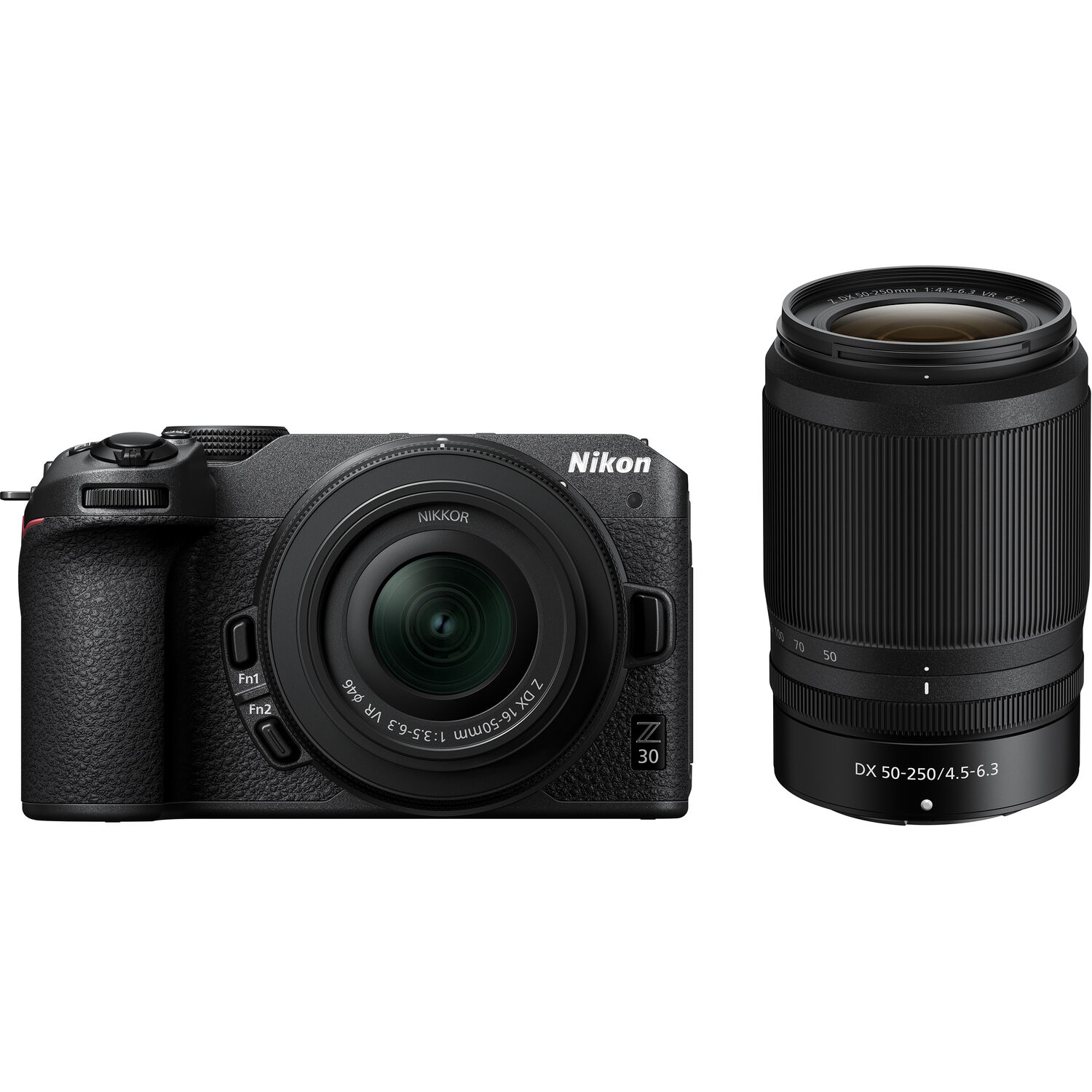 Cámara Mirrorless Nikon Z30 con Lentes 16 50Mm y 50 250Mm