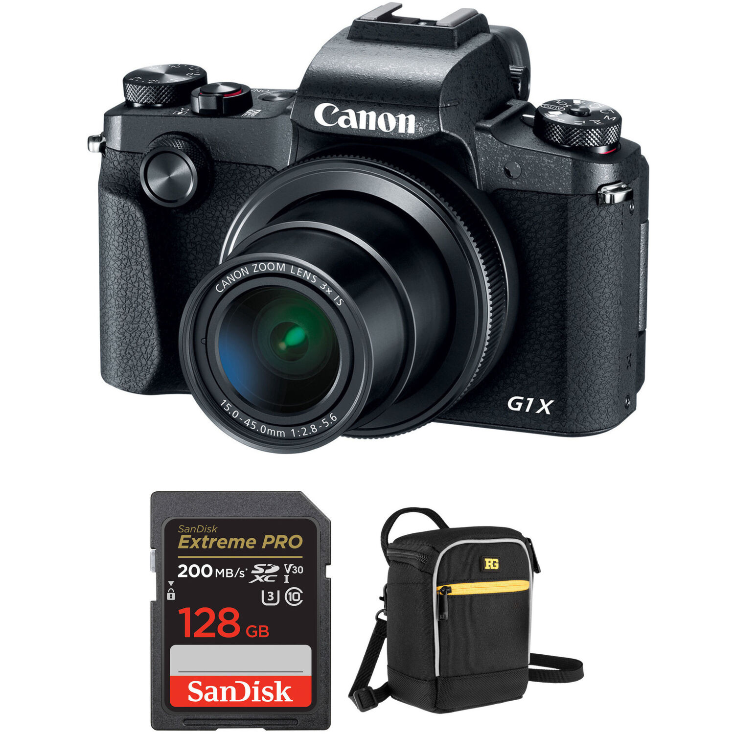 Cámara Digital Canon Powershot G1 X Mark Iii con Kit de Accesorios
