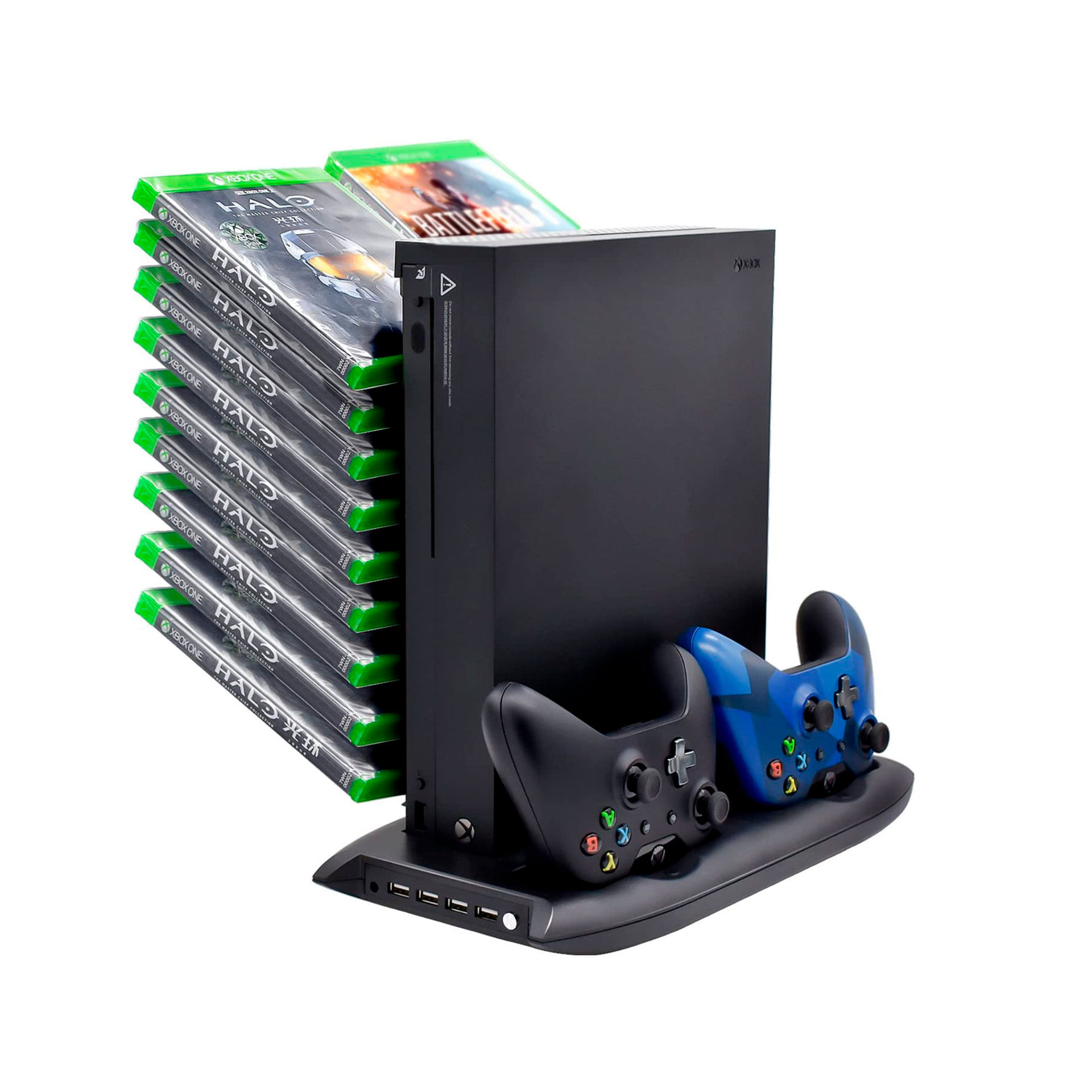 Base Cargador Stand Ventilador Cooler Para Xbox One X