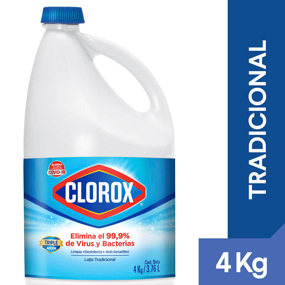 Lejía CLOROX Tradicional Botella 4kg