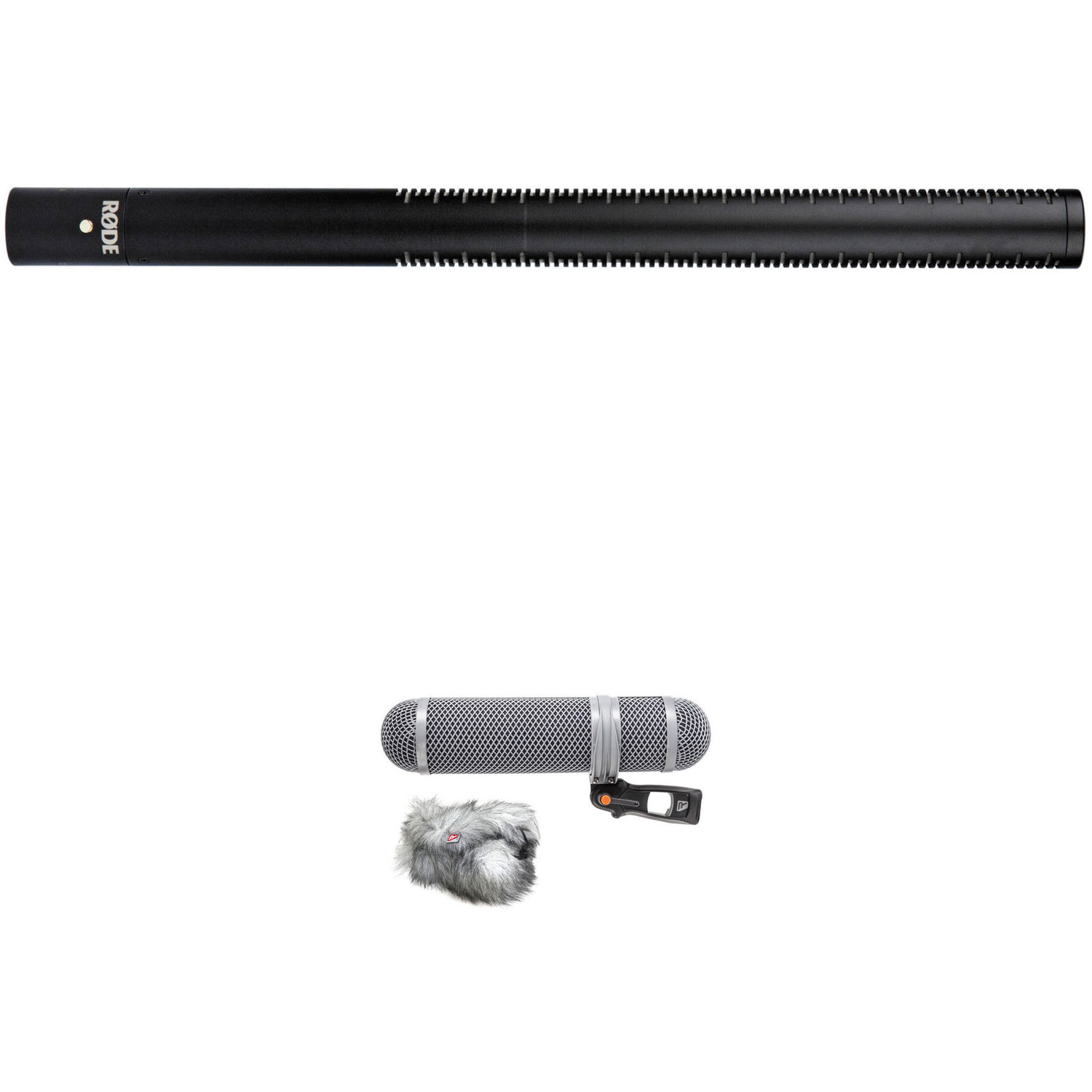 Micrófono de Cañón Resistente a La Humedad Rode Ntg3B y Kit de Parabrisas Rycote Super Shield Negro