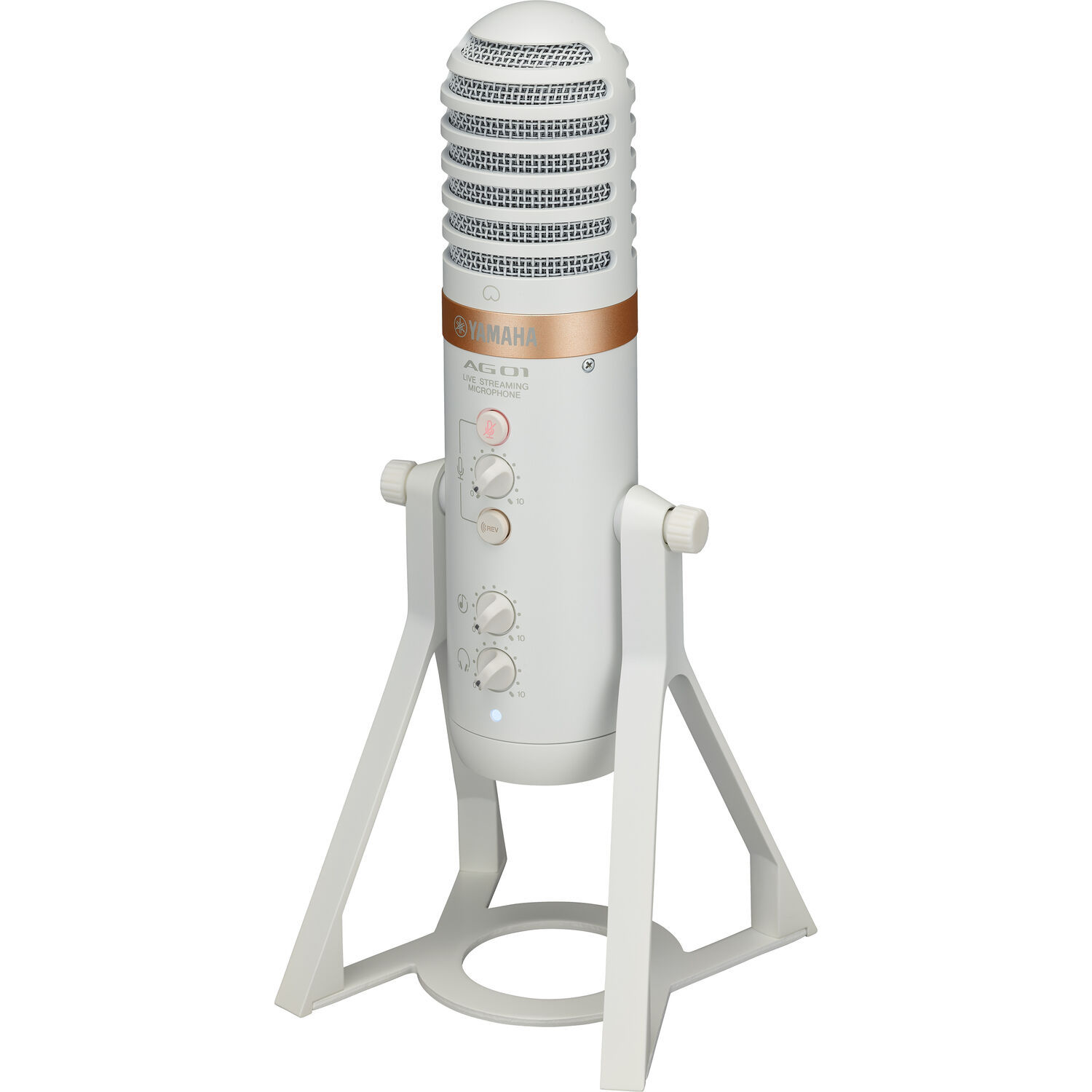 Micrófono Usb para Transmisión en Vivo Yamaha Ag01 Blanco