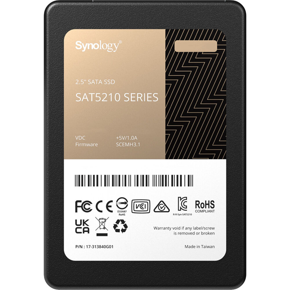 Ssd Interno Synology Sat5210 Sata Iii de 2.5 con Capacidad de 960Gb