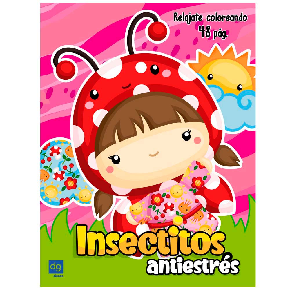 Libro Infantil DGNOTTAS Colorear Insectitos Antiestrés