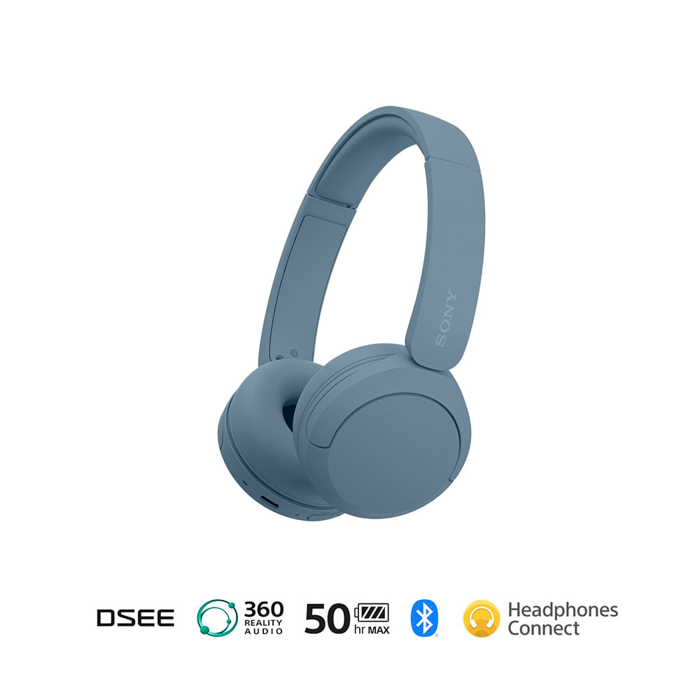Audífonos Over Ear Bluetooth SONY WH-CH520 Azul