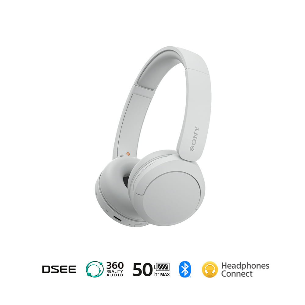 Audífonos Over Ear Bluetooth SONY WH-CH520 Blanco