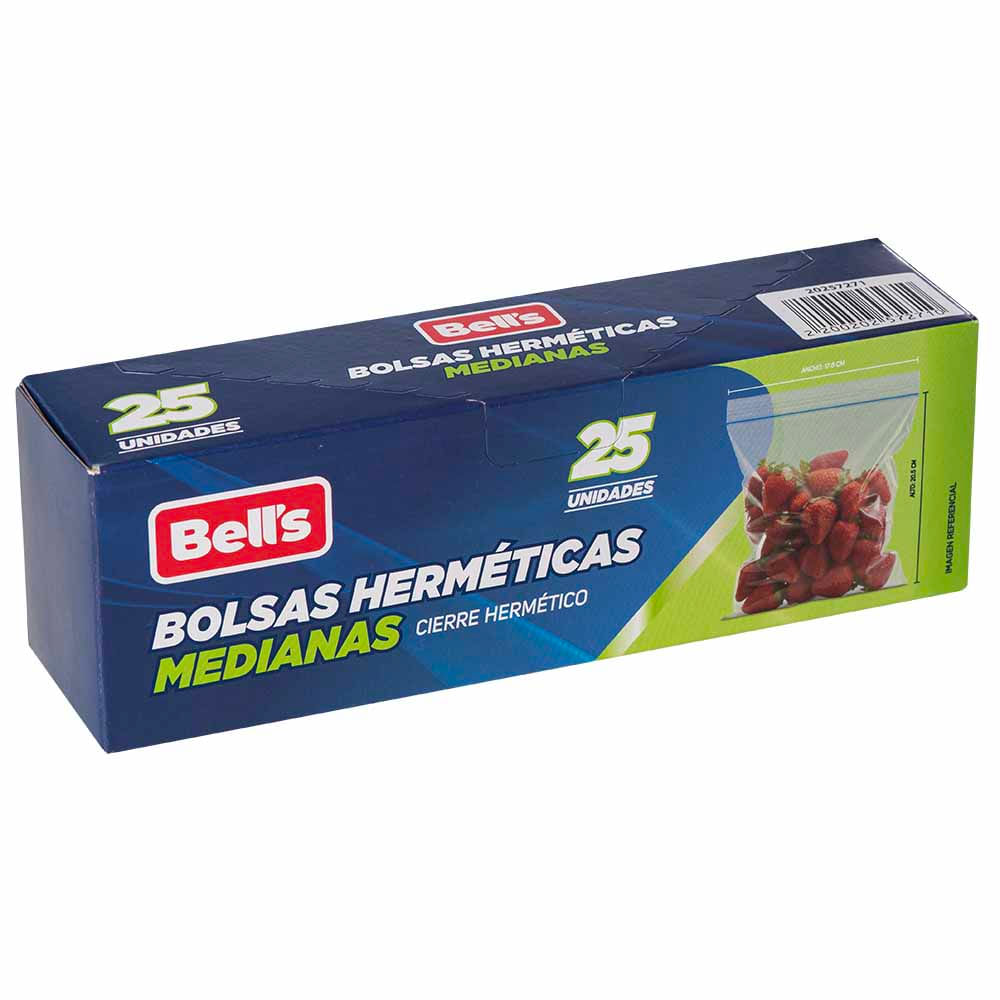 Bolsa Hermética BELL'S Mediana Caja 25un