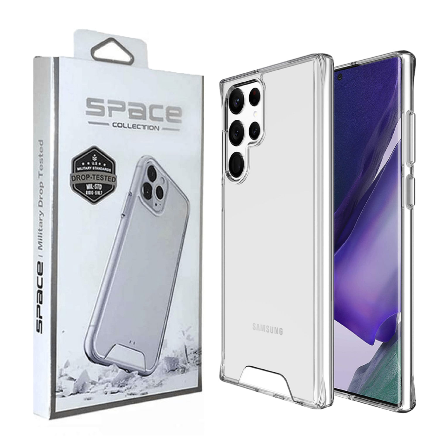 Case Space Anticaida Samsung Galaxy S23 ultra Transparente