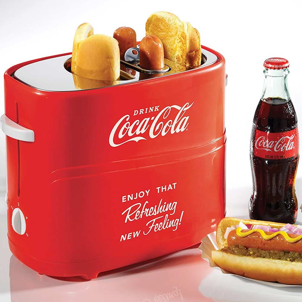 Máquina tostadora de hot dog coca cola Nostalgia