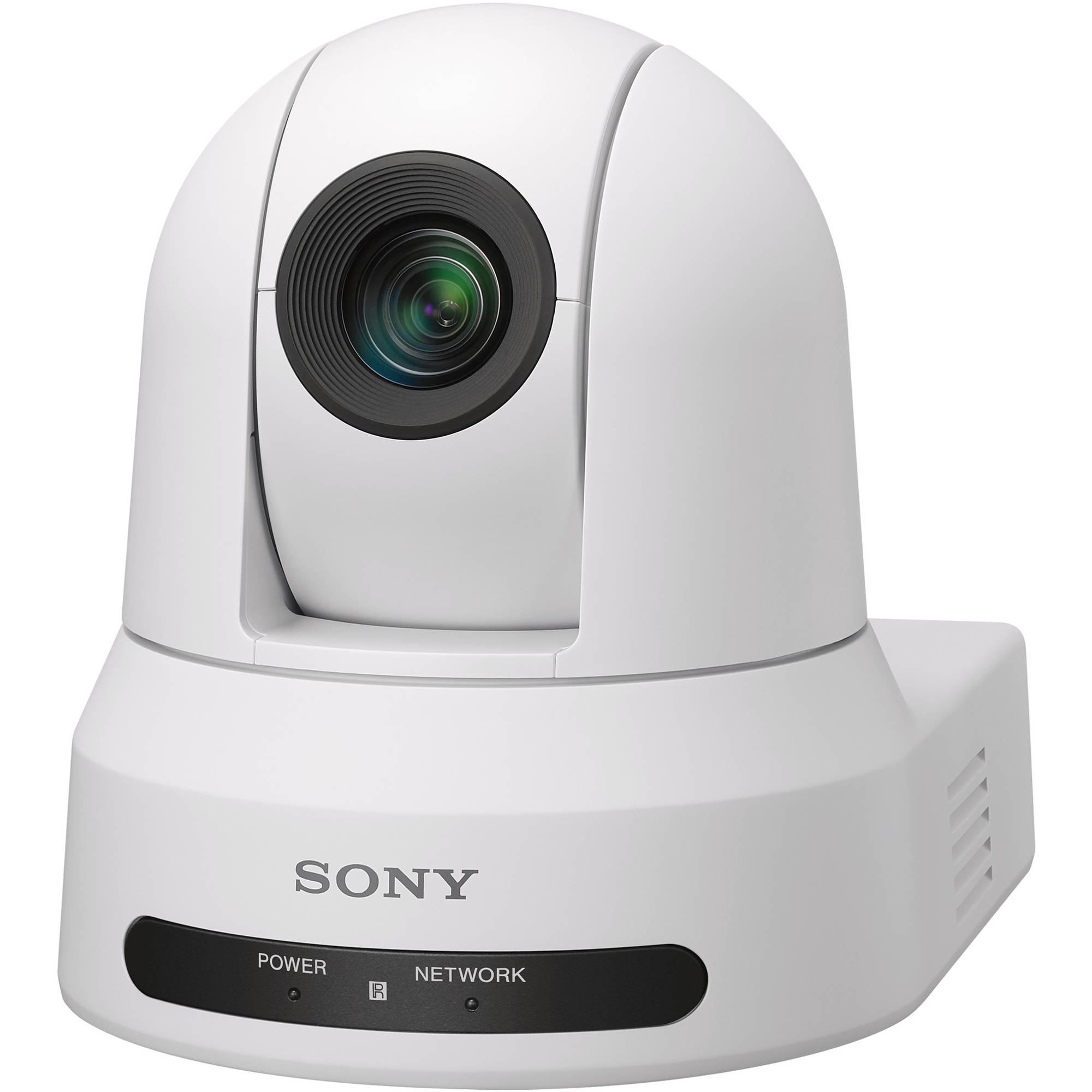 Cámara Sony SRG-X120 1080p PTZ con salida HDMI, IP y 3G-SDI (blanca, 4K actualizable)