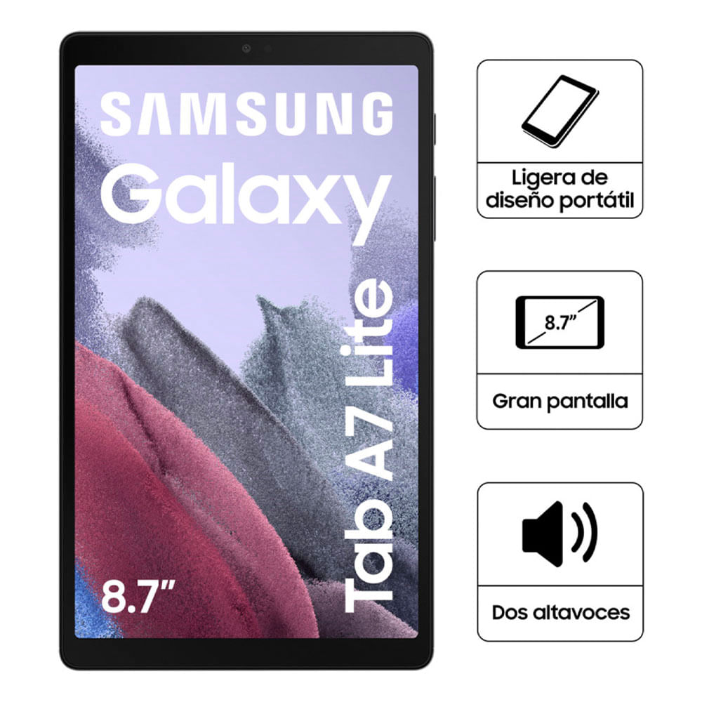 Tablet SAMSUNG A7 Lite 8.7" 64GB HDD 4GB Gris