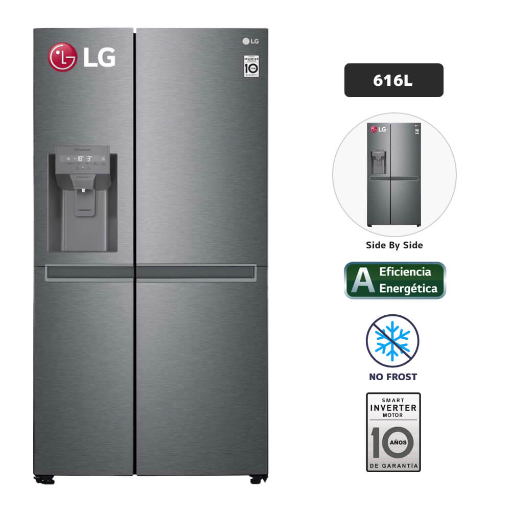 Refrigerador LG 616L No Frost LS66SPG Plateado