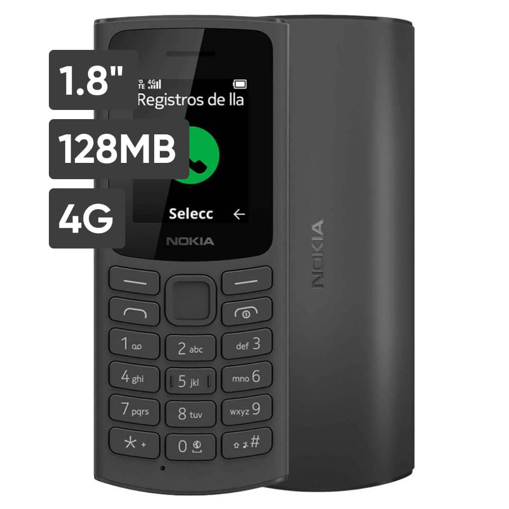 Smartphone NOKIA 105 1.8" 128MB Negro